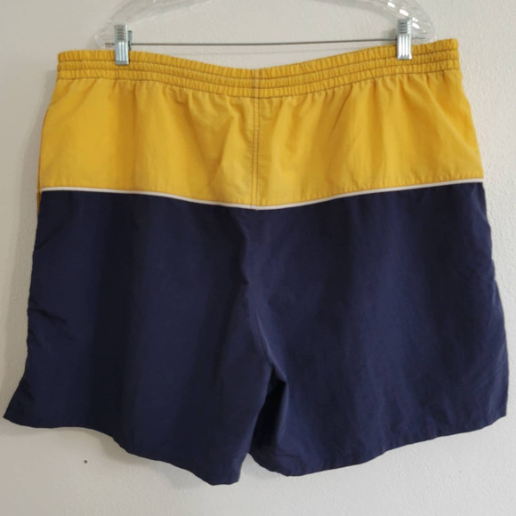 Prospirit Drawstring Waist Colorblock Swim Trunks - Picture 2 of 5